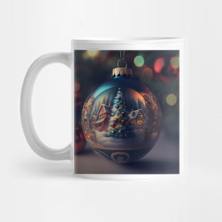 Christmas Ornament, Antique, Christmas Scene Mug